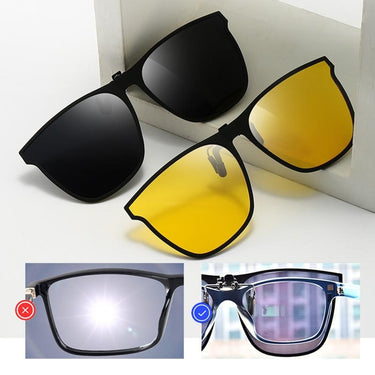 Clip On Sunglasses Adjustable Polarized Flip-Up Shades - Image 8