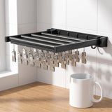 Clothes Drying Rack with Space-Saving Foldable and Clip-On - scale