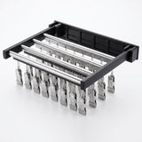 Clothes Drying Rack with Space-Saving Foldable and Clip-On - studio