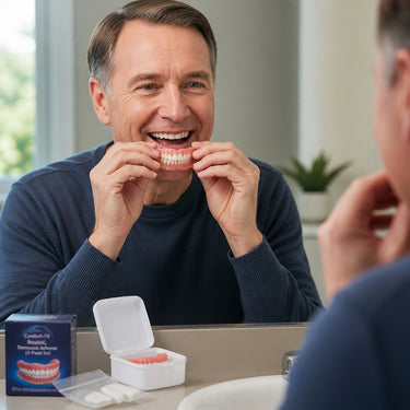 Comfort-Fit Realistic Removable Dentures With Natural White Appearance - Image 3