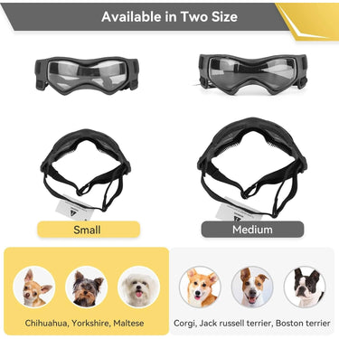 Dog Goggles With Curved Uv-Protective Lenses And Anti-Fog Vents For Breeds - Image 4