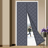 Door Insulation Curtain Magnetic Thermal Winter Block For A Cozy Home Environment - Image 1