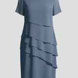 Dress for Women Women's Short Short Sleeve Dress Knee Length - Image 1