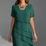 Dress for Women Women's Short Short Sleeve Dress Knee Length - Image 4