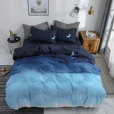 Duvet Cover Set Reversible Microfiber Gradient Solid Design - Image 5