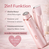 Electric Shaver With 2 Attachments Gentle And Precise For Sensitive Areas Cordless USB Rechargeable - Image 3