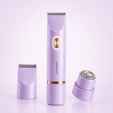 Electric Shaver With 2 Attachments Gentle And Precise For Sensitive Areas Cordless USB Rechargeable - Image 2