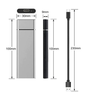 External Hard Drive Slim Portable Drive For Everyday Storage - Image 2