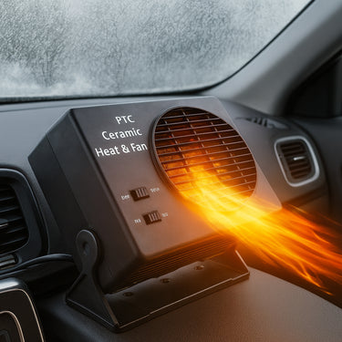 Fan Heater 12V Car Ceramic Portable For Rapid Cabin Heating With Heat Fan Modes - Image 3