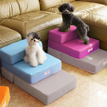 Foam Pet Access Steps With Breathable Mesh Cover - Image 5