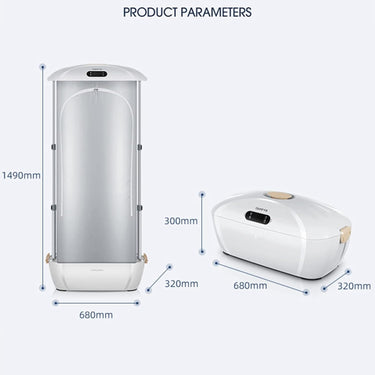 Foldable Electric Clothes Dryer With Heated Airer UV Sterilization And Fast Wrinkle Removal For Portable Use - Image 4