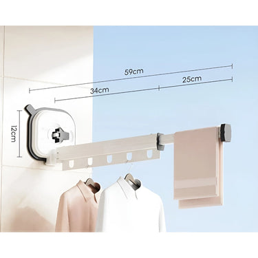 Folding Clothes Drying Rack AluFlex Séchoir À Linge Pliable En Aluminium Avec Fixation Par Ventouse - Image 13