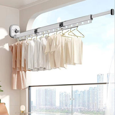 Folding Clothes Drying Rack With 360° Rotation And Telescopic Design For Space-Saving Cloth - Image 6