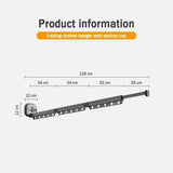 Folding Clothes Drying Rack With 360° Rotation And Telescopic Design For Space-Saving Cloth - Image 5