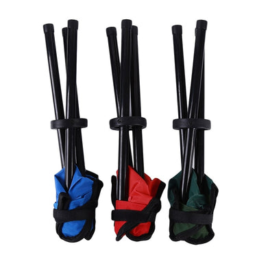Folding Tripod Stool Collapsible Fabric Seat Compact - Image 1