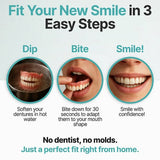 Glue Dentures Full Upper And Lower Set With Fda Registration For Comfort And Security - Image 13