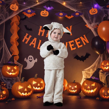 Halloween Costume Kids' Dinosaur Pirate Vampire Animal With Plush Fleece Hood Mittens And Shoe Covers - Image 1