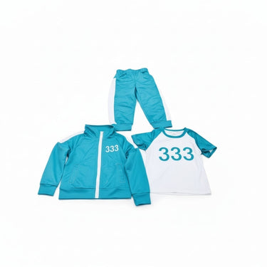 Halloween Costume Kids' Three-Piece Set With Numbers And Side Stripes Tracksuit - Image 8