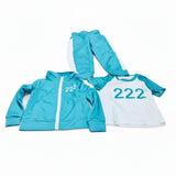 Halloween Costume Kids' Three-Piece Set With Numbers And Side Stripes Tracksuit - Image 5