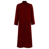 Halloween Costume Priest Cassock Robe With Button Front For Clergy Outfit - Image 6