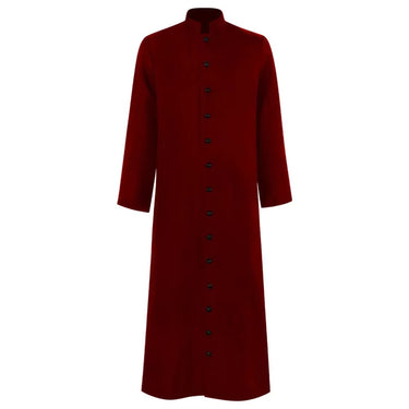 Halloween Costume Priest Cassock Robe With Button Front For Clergy Outfit - Image 6