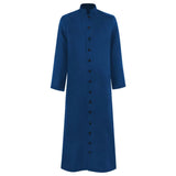 Halloween Costume Priest Cassock Robe With Button Front For Clergy Outfit - Image 3