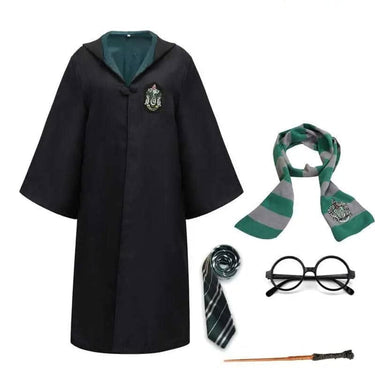Halloween Costume Relaxed Wizard Robe Button-Front - Image 8