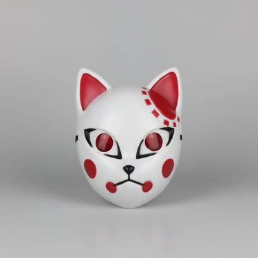 Halloween Fox Mask Japanese Demon Design LED Light Up Cosplay Party Costume - Image 7