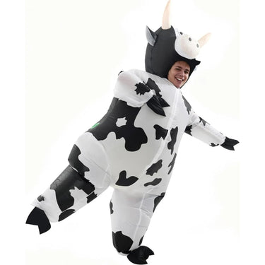Halloween Inflatable Costume Cow With Animal Design Full-Body And Comfortable & Lightweight For Adults - Image 4