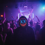 Halloween Mask Kids' Red Light LED With Therapy And Gesture Control For Party Costume And At Home Use - Image 1