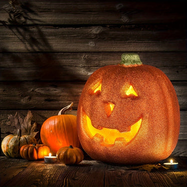 Halloween Pumpkin Light Up Battery Operated Jack O'Lantern Decor - Image 1