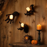 Halloween Wall Decoration Reaching Hand With Warm LED Candle Mounted Decor - Image 4
