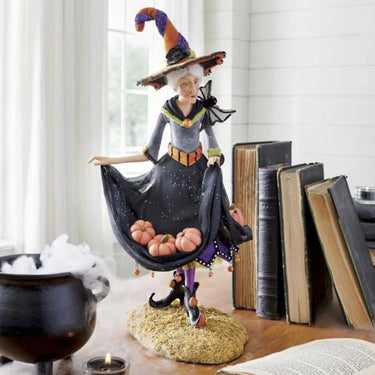 Halloween Witch Figurine Decorative Resin Figure For Indoor Display Lightweight Design Halloween Decor - Image 4
