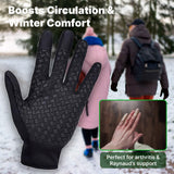Heated Gloves For Winter Waterproof Thermal Gloves With Touchscreen And Non-Slip Silicone Palm - Image 6