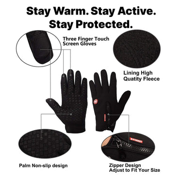 Heated Gloves For Winter Waterproof Thermal Gloves With Touchscreen And Non-Slip Silicone Palm - Image 7