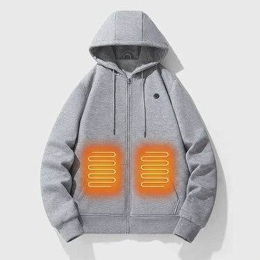 Heated Jacket Electric Zip Up Hoodie With Built-In Heating Elements For Warmth Without Bulk - Image 1