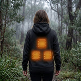 Heated Jacket Electric Zip Up Hoodie With Built-In Heating Elements For Warmth Without Bulk - Image 10