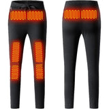 Heated Thermal Underwear Pants USB Rechargeable Slim Fit Base Layer Machine Washable - Image 1