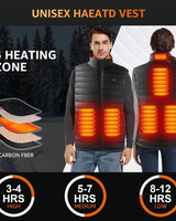 Heated Vest Men Electric Rechargeable Battery Integrated Heating Zones Waterproof Windproof - Image 8