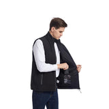 Heated Vest Men's Electric With Rechargeable USB Power And Stand Collar For Sleek Layerable Fit - Image 4
