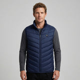 Heated Vest Men's USB Charging Puffer With Stand Collar And Built-In Heating Zones - Image 9