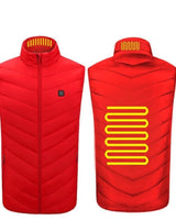 Heated Vest Men's USB Charging Puffer With Stand Collar And Built-In Heating Zones - Image 5