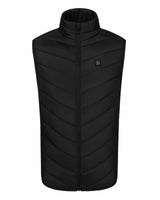 Heated Vest Men's USB Charging Puffer With Stand Collar And Built-In Heating Zones - Image 3