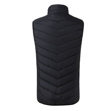 Heated Vest Men's USB Charging Puffer With Stand Collar And Built-In Heating Zones - Image 4