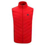 Heated Vest Men's USB Charging Puffer With Stand Collar And Built-In Heating Zones - Image 7