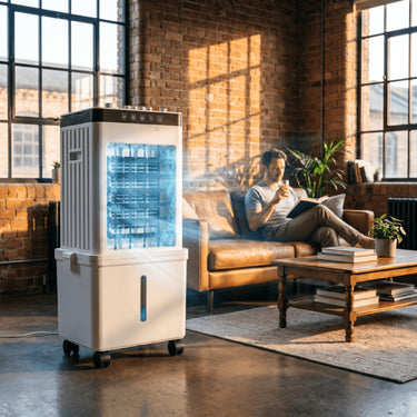 Home Appliances Mobile Air Cooler Tower With Wheels For Cooling And Humidification - Image 9