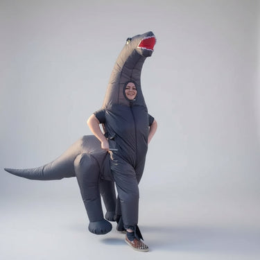 Inflatable Dinosaur Costume For Halloween Long Neck And Tail Party Cosplay Suit Comfortable & Durable For Indoors And Outdoors - Image 3