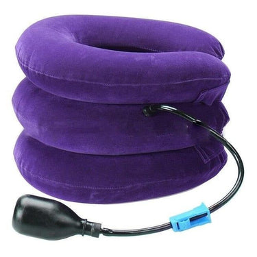 Inflatable Neck Collar With Three-Layer Traction And Hand Pump For Adjustable Support - Image 4