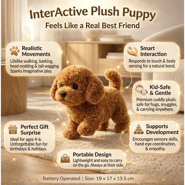 Interactive Plush Puppy Toy With Realistic Movements And Smart Interactive Play For Endless Fun - Image 15