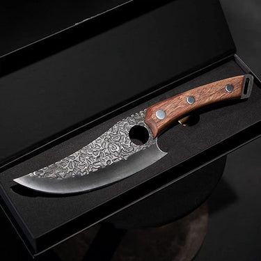 Japanese Chef Knife With Razor-Sharp Steel For Precision Cutting Chopping & Boning Tool Ergonomic Wooden Handle - Image 1